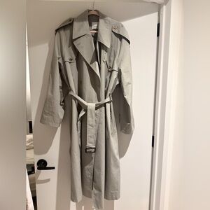 The Frankie Shop Gray Trench Coat